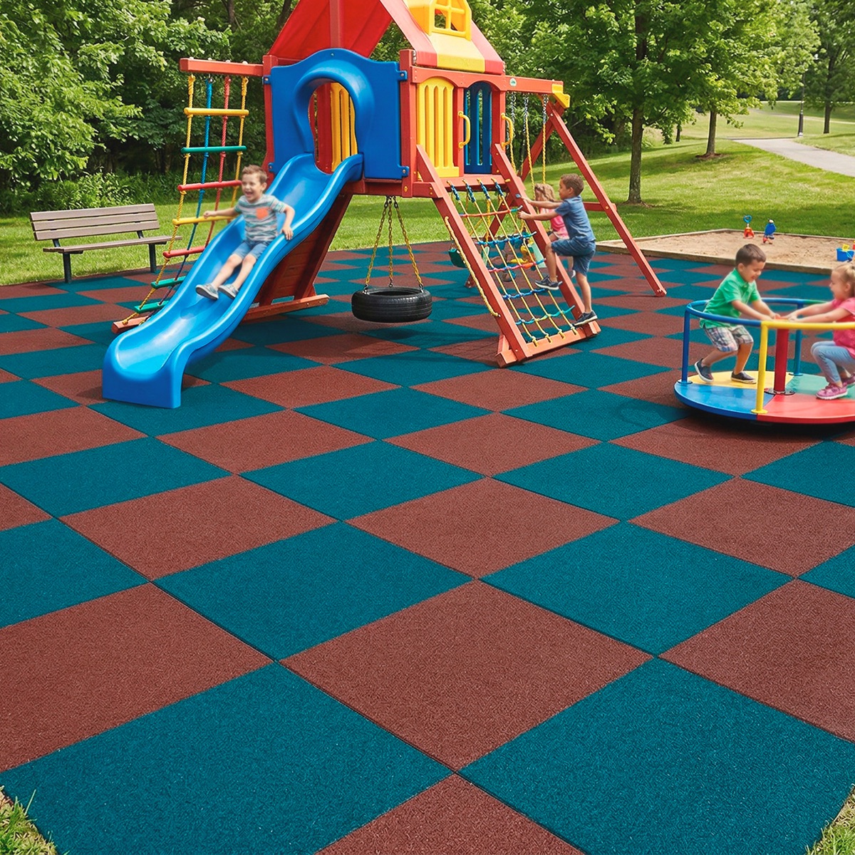 Kids Mat – Piso granulado de llanta